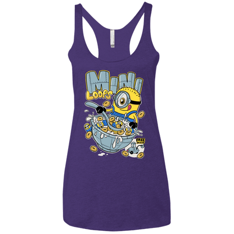 T-Shirts Purple Rush / X-Small Mini Loops Women's Triblend Racerback Tank