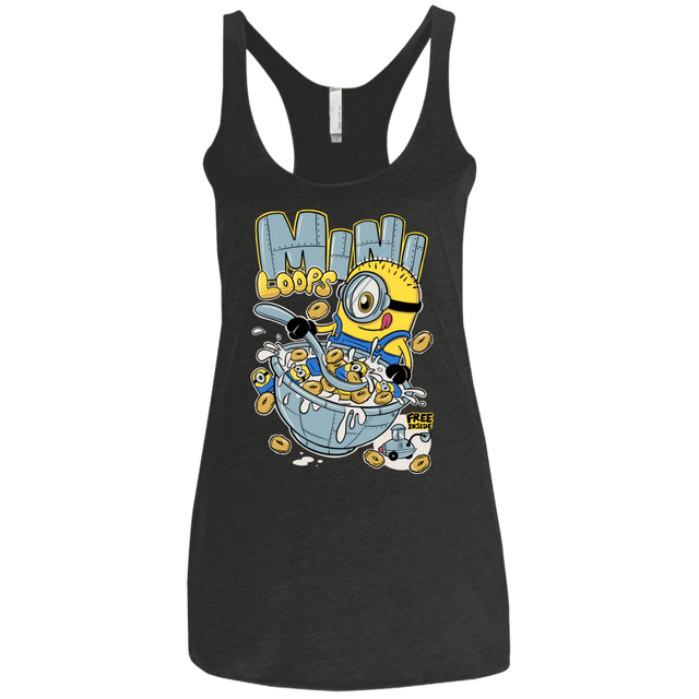 T-Shirts Vintage Black / X-Small Mini Loops Women's Triblend Racerback Tank
