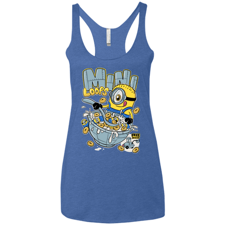 T-Shirts Vintage Royal / X-Small Mini Loops Women's Triblend Racerback Tank