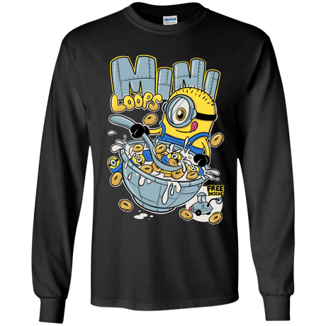 T-Shirts Black / YS Mini Loops Youth Long Sleeve T-Shirt