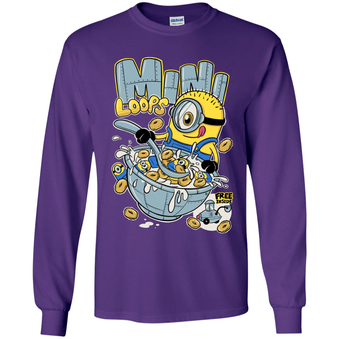 T-Shirts Purple / YS Mini Loops Youth Long Sleeve T-Shirt