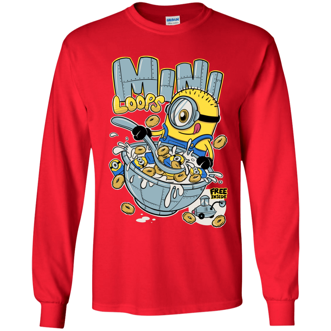 T-Shirts Red / YS Mini Loops Youth Long Sleeve T-Shirt