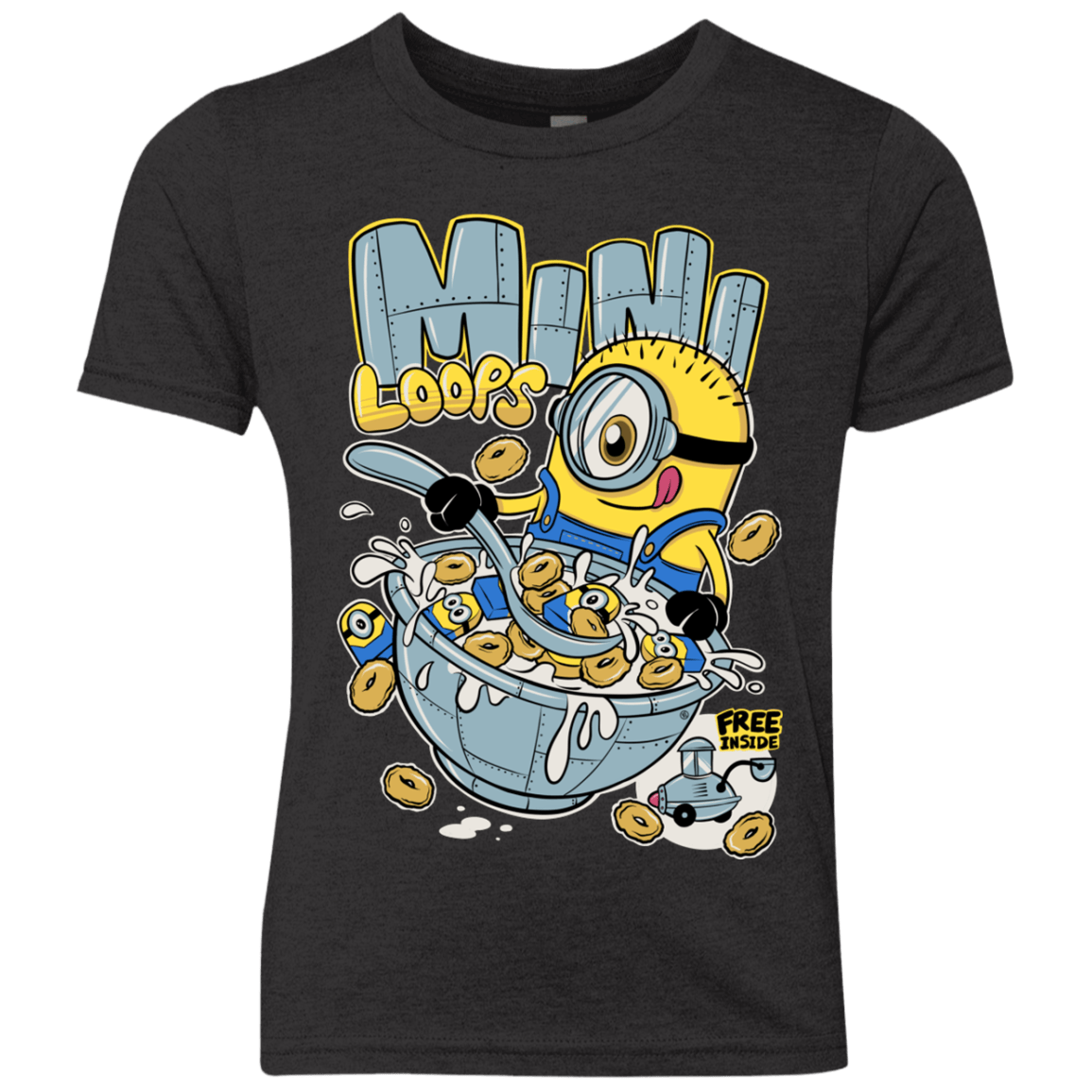 T-Shirts Vintage Black / YXS Mini Loops Youth Triblend T-Shirt