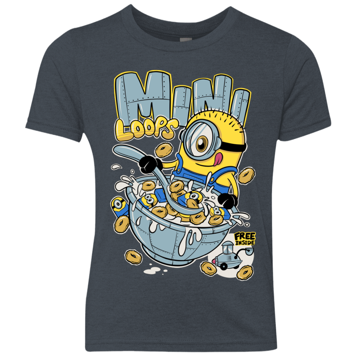 T-Shirts Vintage Navy / YXS Mini Loops Youth Triblend T-Shirt