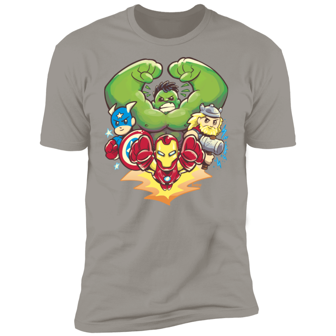 T-Shirts Light Grey / S Miniheroes Men's Premium T-Shirt