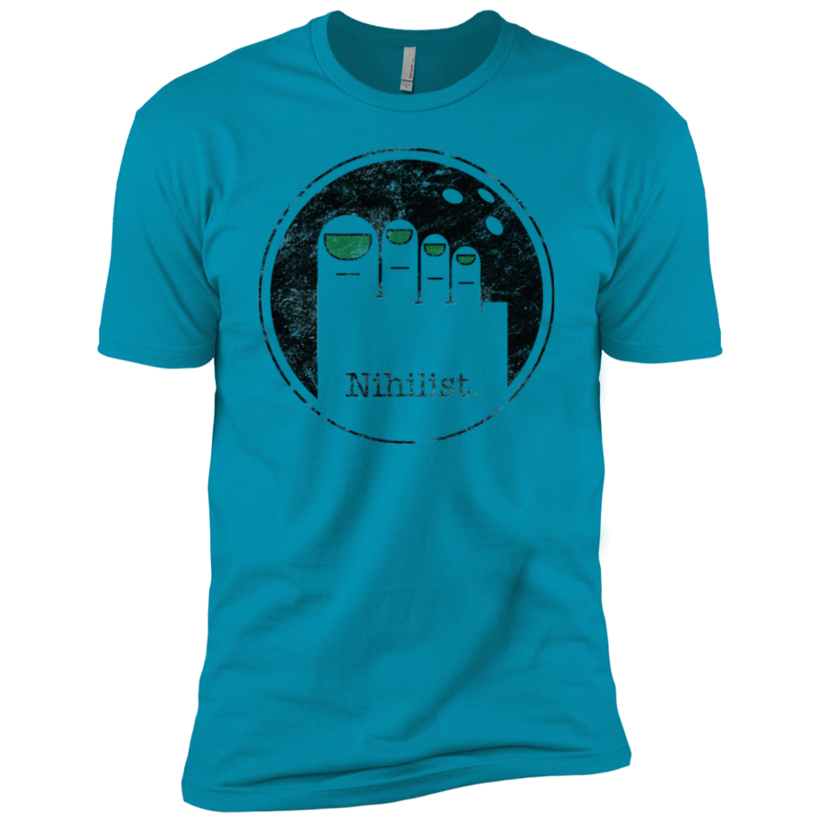 T-Shirts Turquoise / YXS Minimalist Nihilist Boys Premium T-Shirt