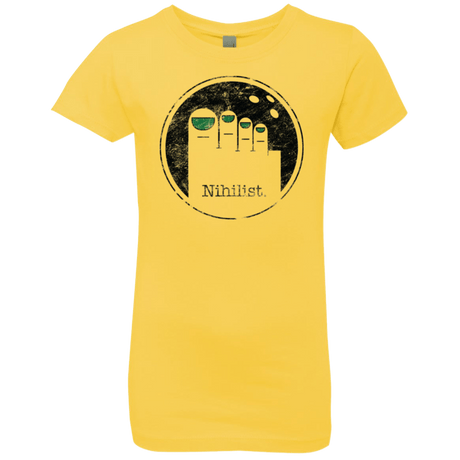 T-Shirts Vibrant Yellow / YXS Minimalist Nihilist Girls Premium T-Shirt