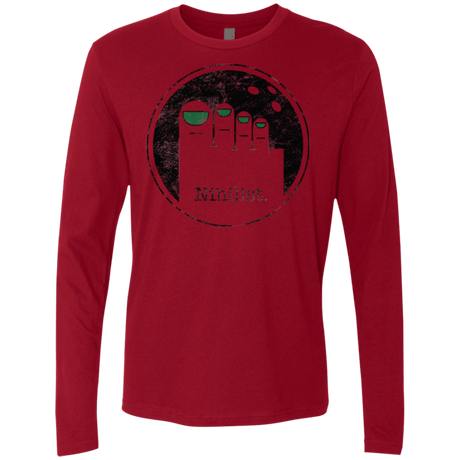 T-Shirts Cardinal / Small Minimalist Nihilist Men's Premium Long Sleeve