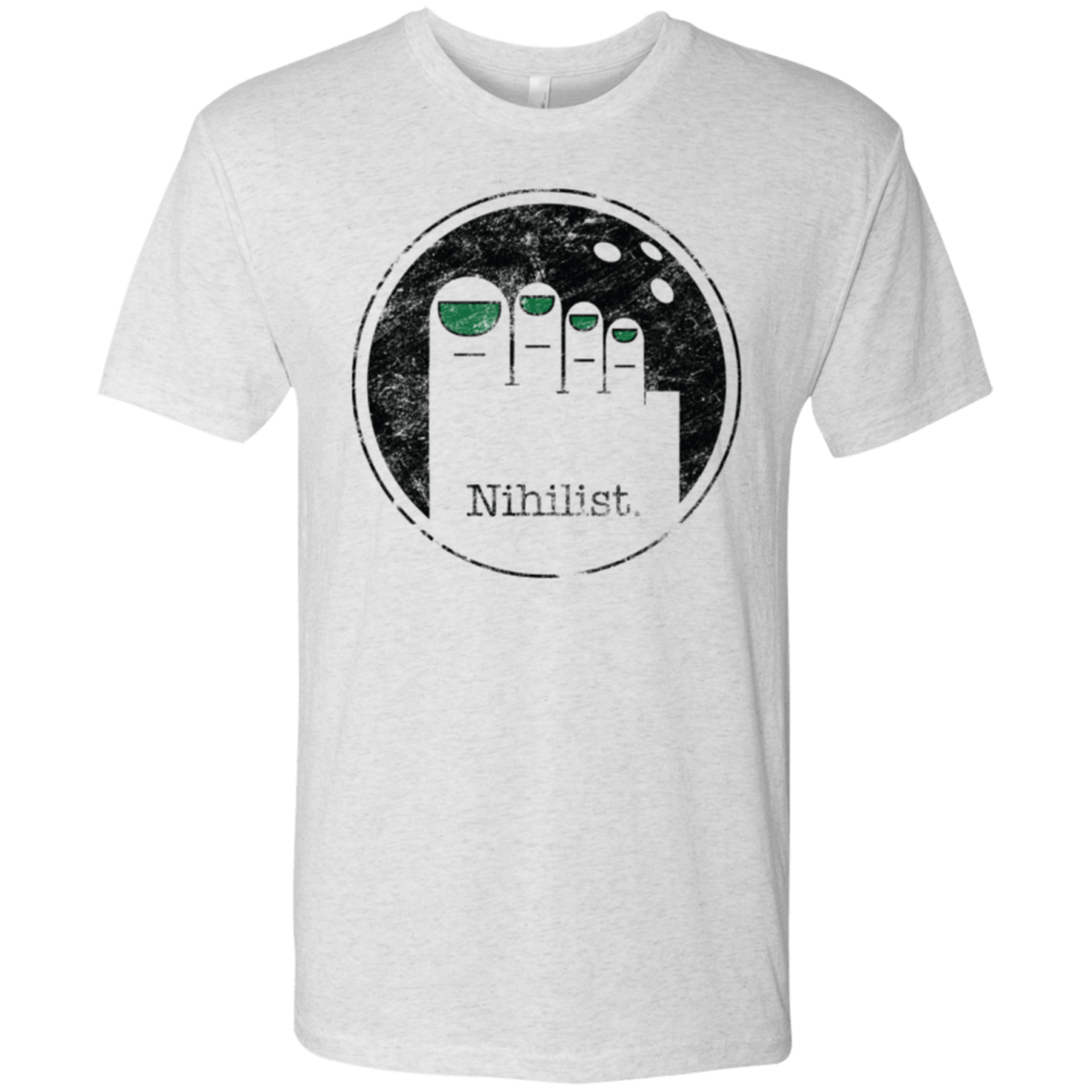 T-Shirts Heather White / Small Minimalist Nihilist Men's Triblend T-Shirt