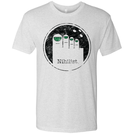 T-Shirts Heather White / Small Minimalist Nihilist Men's Triblend T-Shirt