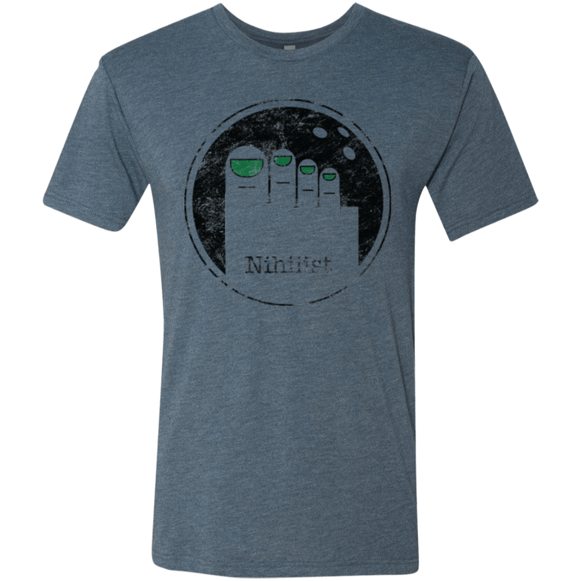 T-Shirts Indigo / Small Minimalist Nihilist Men's Triblend T-Shirt