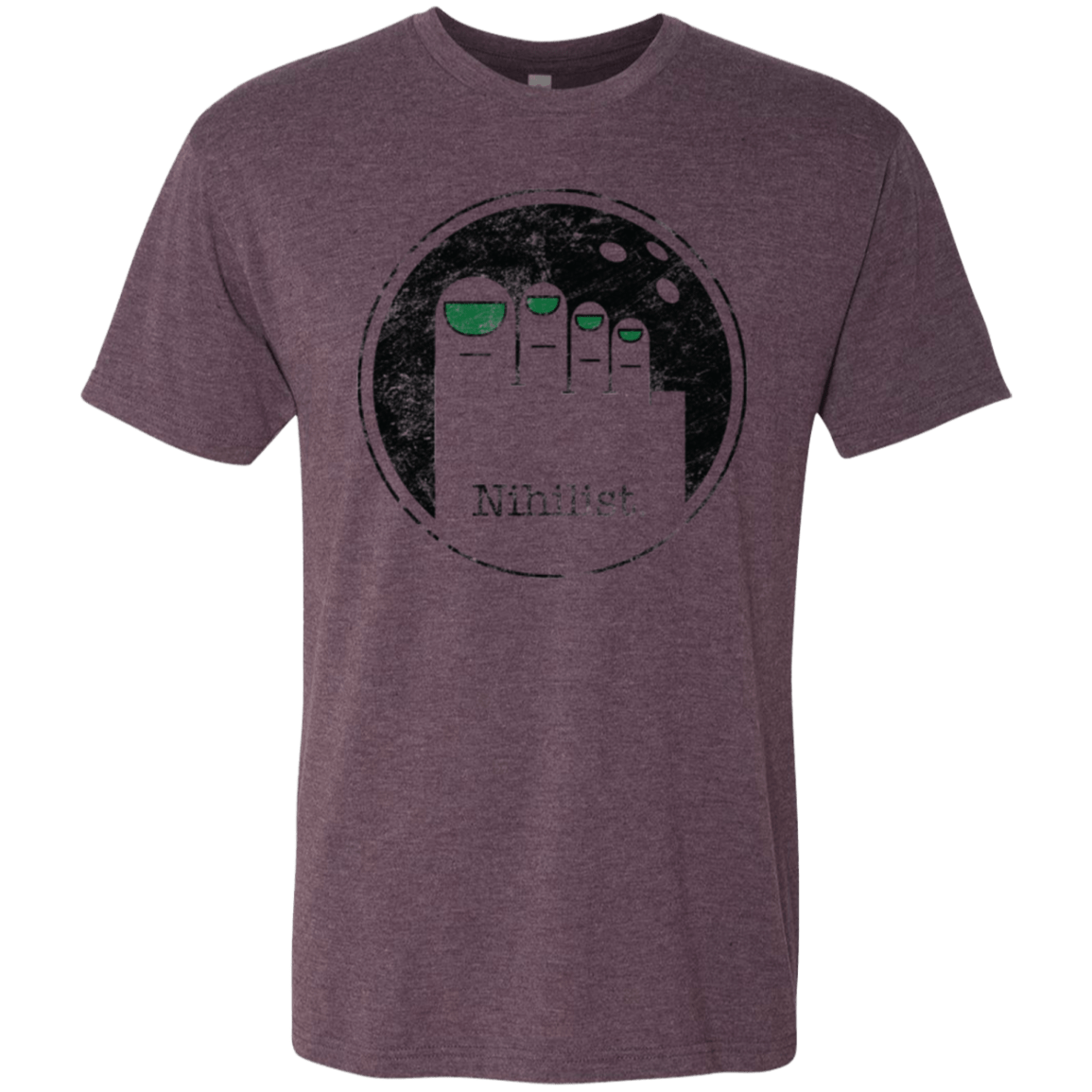 T-Shirts Vintage Purple / Small Minimalist Nihilist Men's Triblend T-Shirt