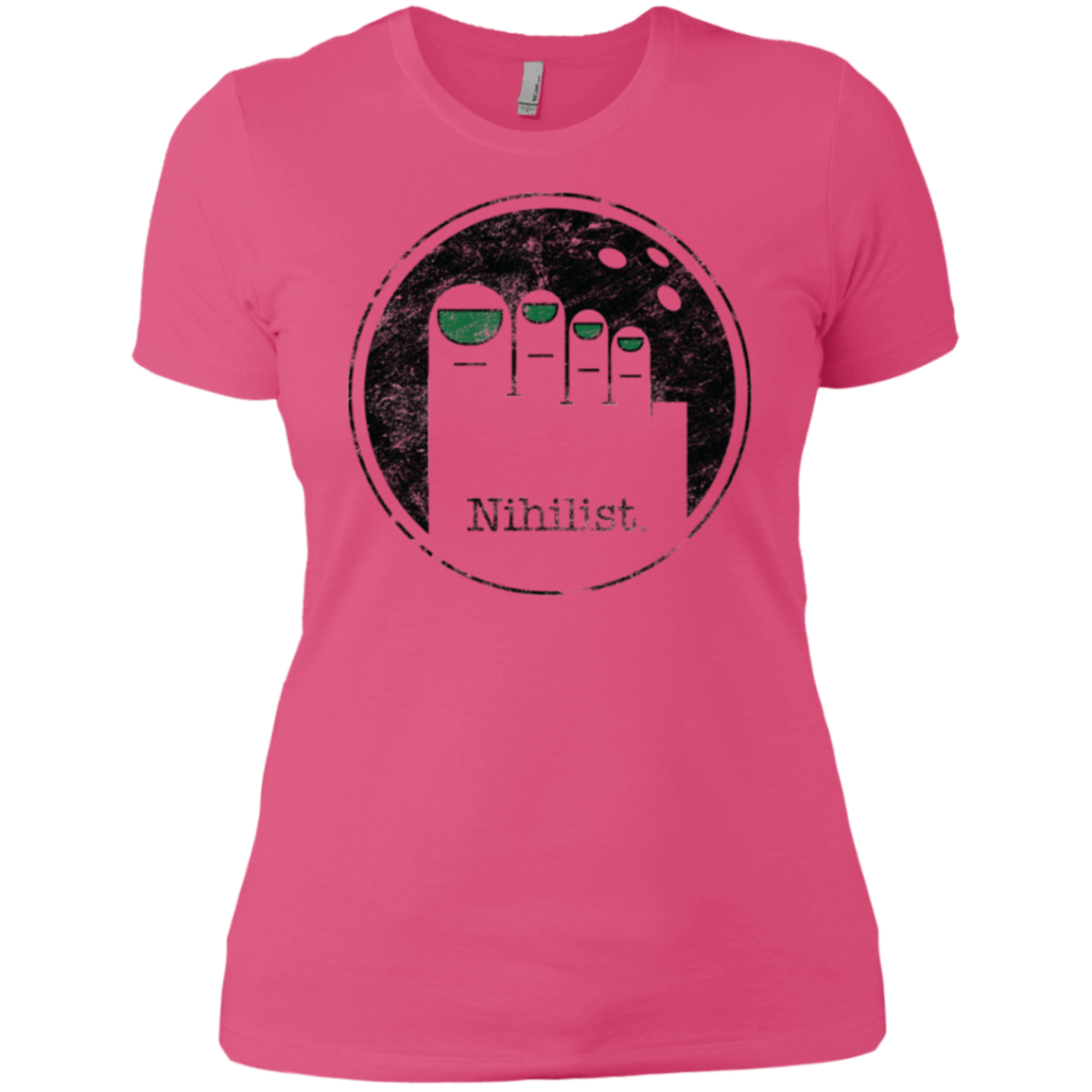 T-Shirts Hot Pink / X-Small Minimalist Nihilist Women's Premium T-Shirt
