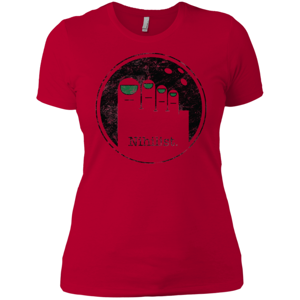 T-Shirts Red / X-Small Minimalist Nihilist Women's Premium T-Shirt