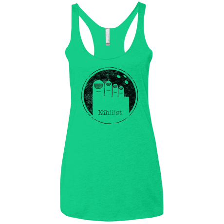 T-Shirts Envy / X-Small Minimalist Nihilist Women's Triblend Racerback Tank