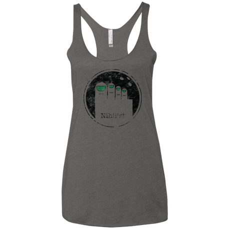 T-Shirts Premium Heather / X-Small Minimalist Nihilist Women's Triblend Racerback Tank