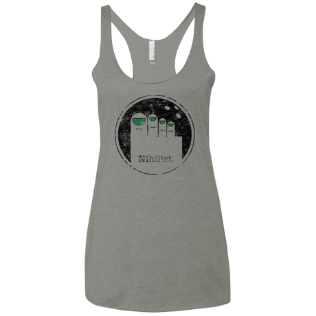 T-Shirts Venetian Grey / X-Small Minimalist Nihilist Women's Triblend Racerback Tank