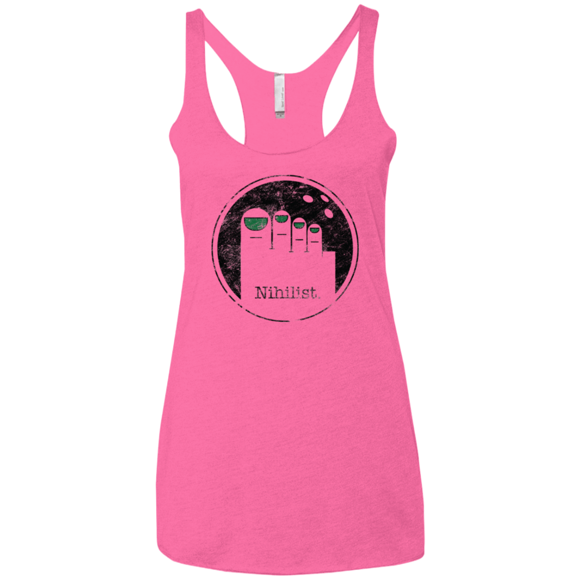 T-Shirts Vintage Pink / X-Small Minimalist Nihilist Women's Triblend Racerback Tank