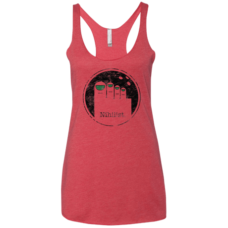 T-Shirts Vintage Red / X-Small Minimalist Nihilist Women's Triblend Racerback Tank