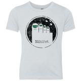 T-Shirts Heather White / YXS Minimalist Nihilist Youth Triblend T-Shirt