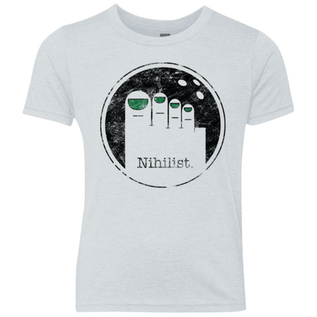 T-Shirts Heather White / YXS Minimalist Nihilist Youth Triblend T-Shirt