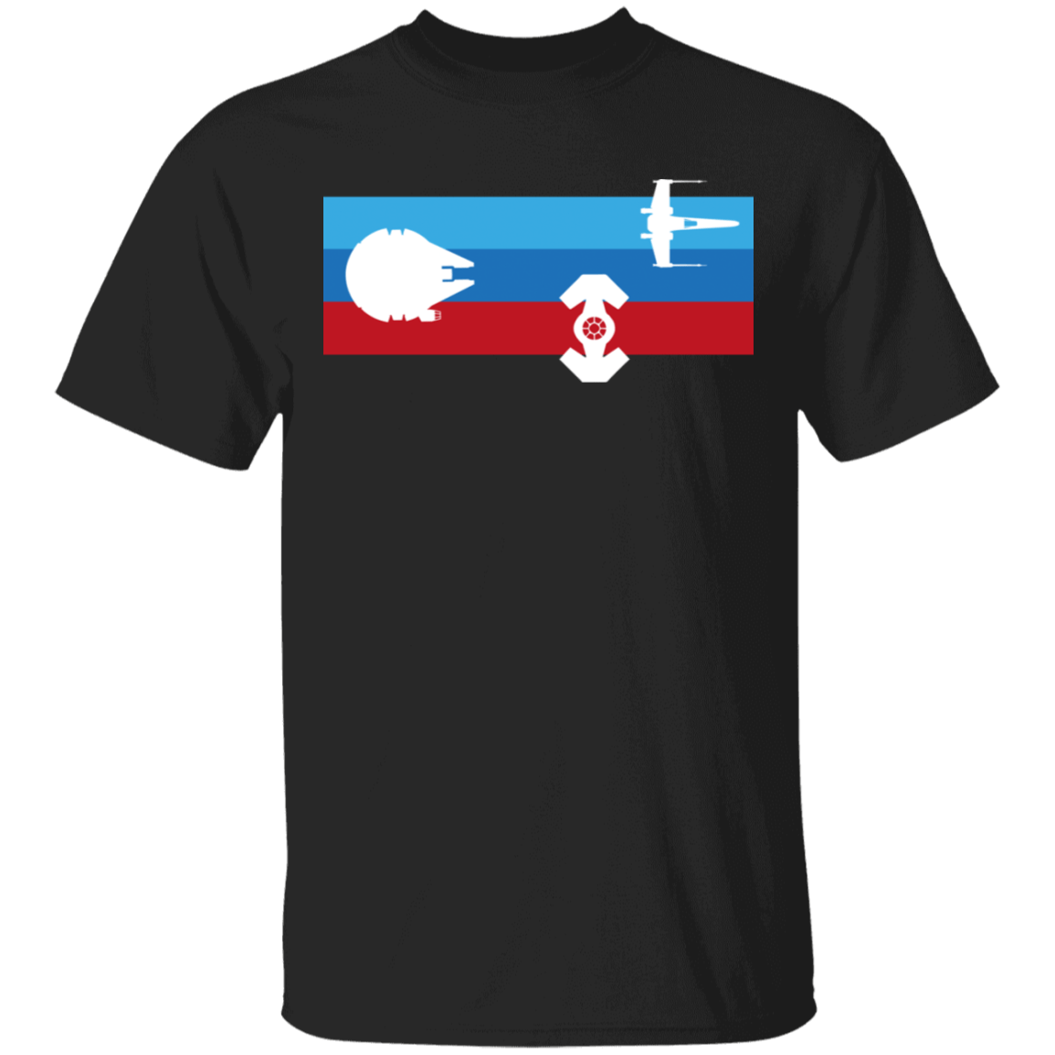 T-Shirts Black / S Minimalist Spaceships T-Shirt