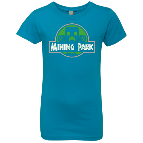 T-Shirts Turquoise / YXS Mining Park Girls Premium T-Shirt