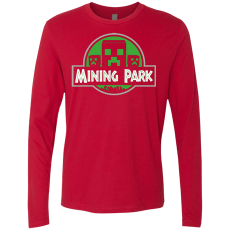 T-Shirts Red / Small Mining Park Men's Premium Long Sleeve