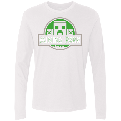 T-Shirts White / Small Mining Park Men's Premium Long Sleeve