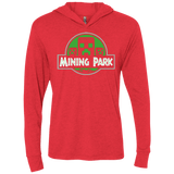 T-Shirts Vintage Red / X-Small Mining Park Triblend Long Sleeve Hoodie Tee
