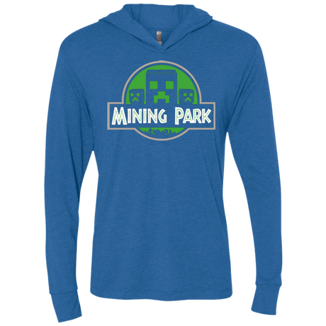 T-Shirts Vintage Royal / X-Small Mining Park Triblend Long Sleeve Hoodie Tee