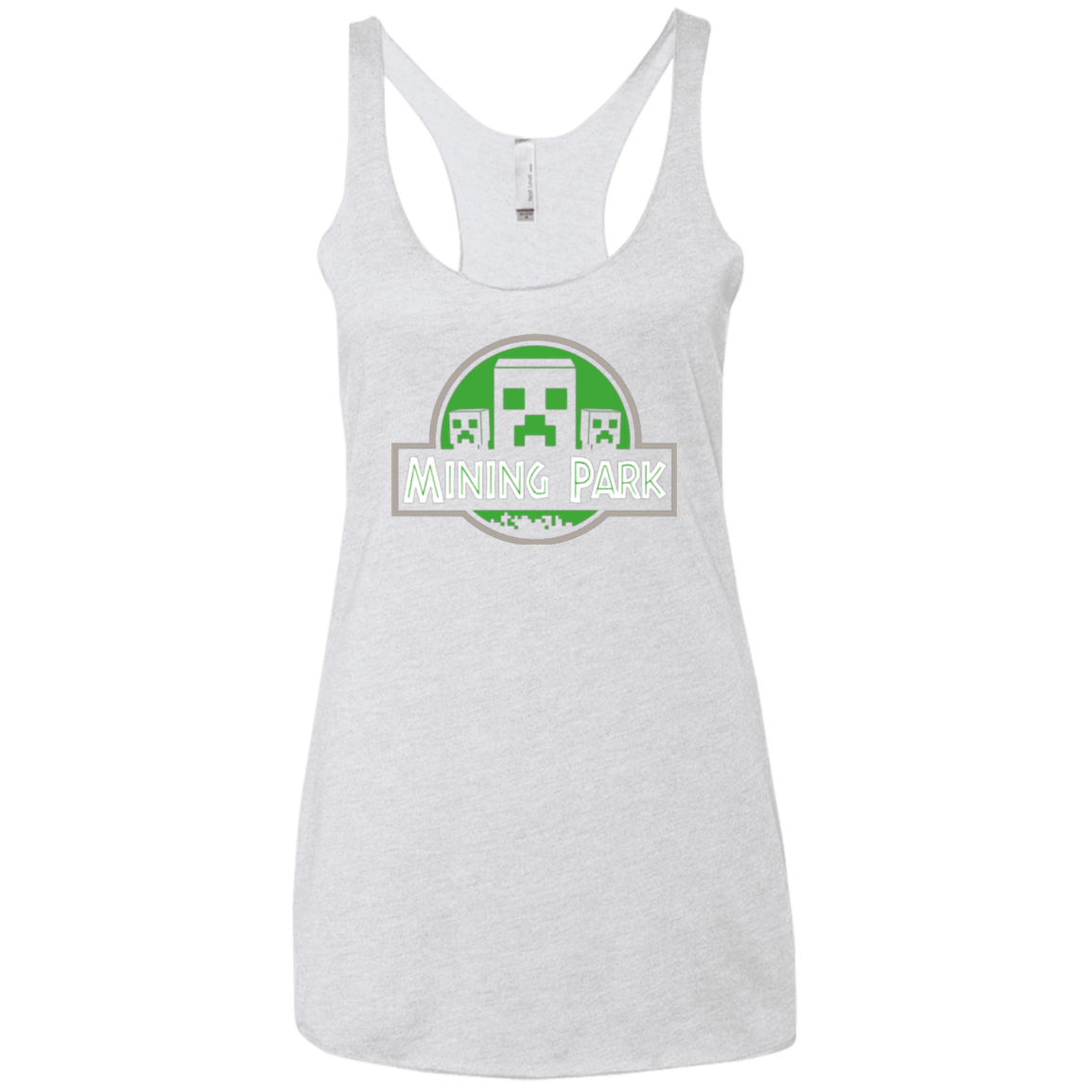 T-Shirts Heather White / X-Small Mining Park Women's Triblend Racerback Tank