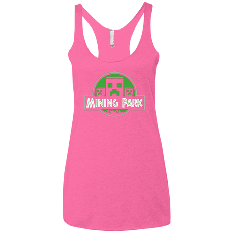 T-Shirts Vintage Pink / X-Small Mining Park Women's Triblend Racerback Tank