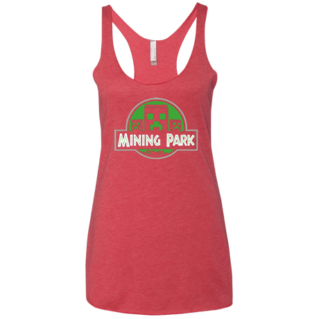 T-Shirts Vintage Red / X-Small Mining Park Women's Triblend Racerback Tank
