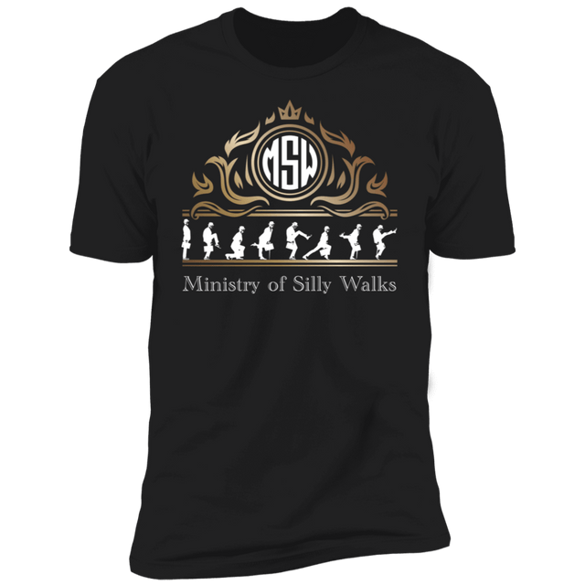 T-Shirts Black / X-Small Ministry Silly Walks Emblem Men's Premium T-Shirt