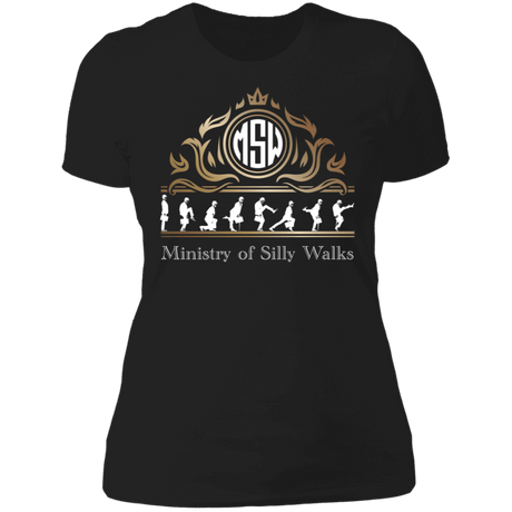 T-Shirts Black / X-Small Ministry Silly Walks Emblem Women's Premium T-Shirt