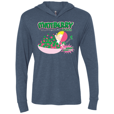 T-Shirts Indigo / X-Small Mintberry Crunch Triblend Long Sleeve Hoodie Tee