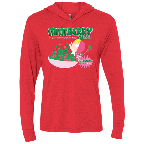 T-Shirts Vintage Red / X-Small Mintberry Crunch Triblend Long Sleeve Hoodie Tee