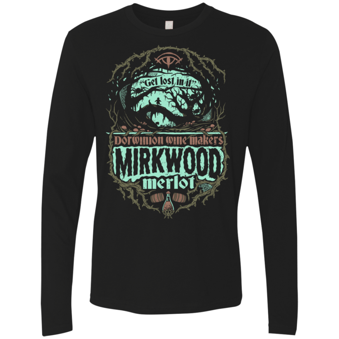 T-Shirts Black / S Mirkwood Merlot Men's Premium Long Sleeve