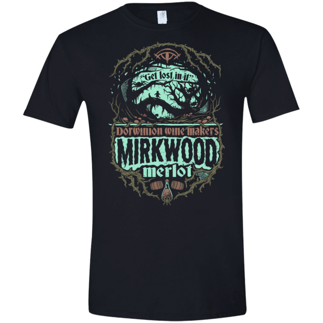 T-Shirts Black / X-Small Mirkwood Merlot Men's Semi-Fitted Softstyle