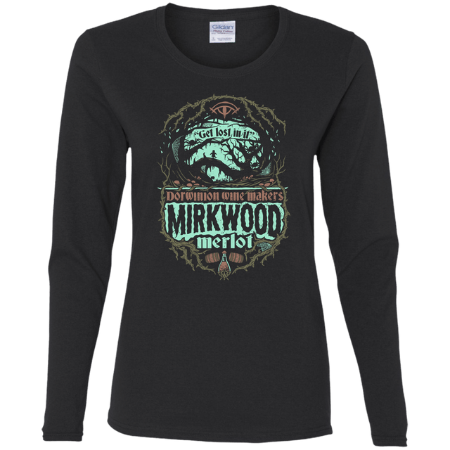 T-Shirts Black / S Mirkwood Merlot Women's Long Sleeve T-Shirt