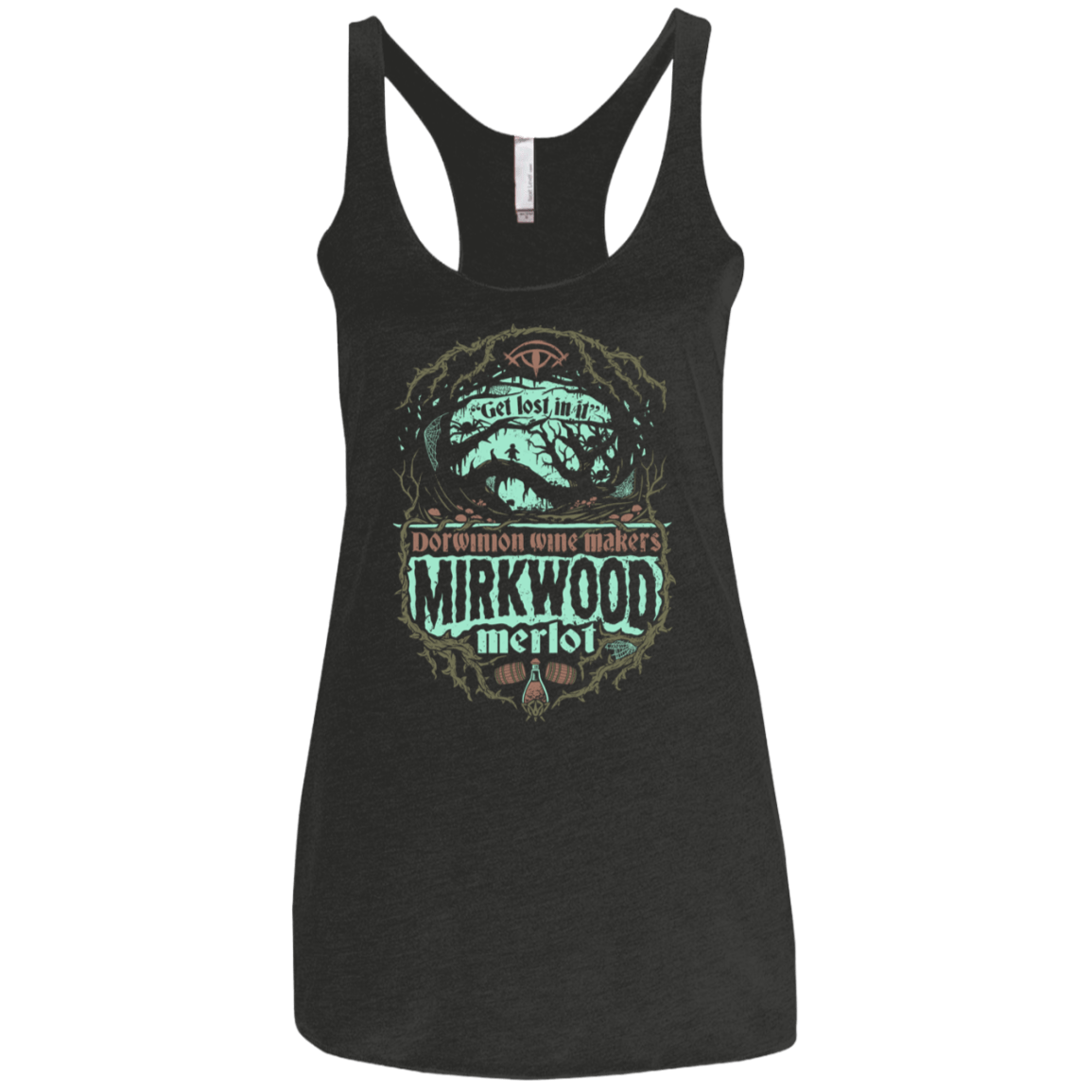T-Shirts Vintage Black / X-Small Mirkwood Merlot Women's Triblend Racerback Tank