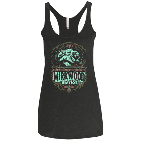 T-Shirts Vintage Black / X-Small Mirkwood Merlot Women's Triblend Racerback Tank
