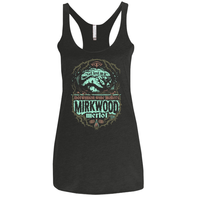 T-Shirts Vintage Black / X-Small Mirkwood Merlot Women's Triblend Racerback Tank