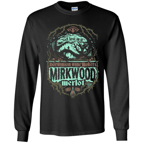 T-Shirts Black / YS Mirkwood Merlot Youth Long Sleeve T-Shirt