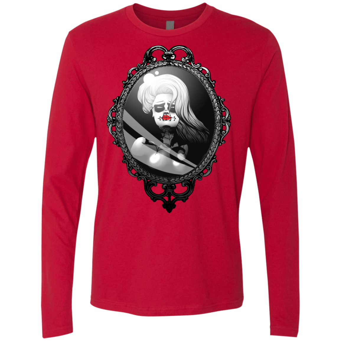 T-Shirts Red / S Mirror Men's Premium Long Sleeve