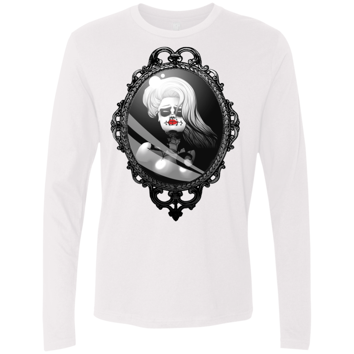 T-Shirts White / S Mirror Men's Premium Long Sleeve