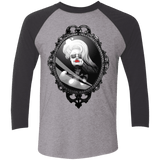 T-Shirts Premium Heather/Vintage Black / X-Small Mirror Men's Triblend 3/4 Sleeve