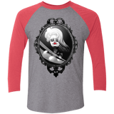 T-Shirts Premium Heather/Vintage Red / X-Small Mirror Men's Triblend 3/4 Sleeve
