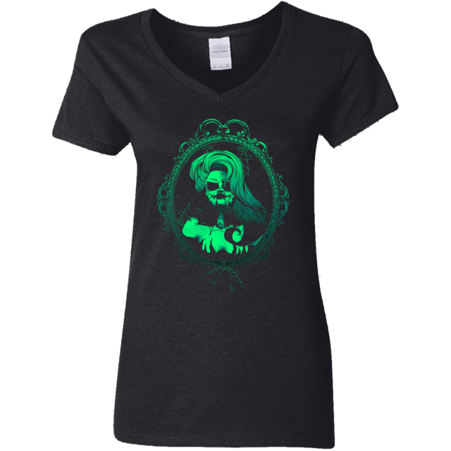 T-Shirts Black / S Mirror Re Women's V-Neck T-Shirt